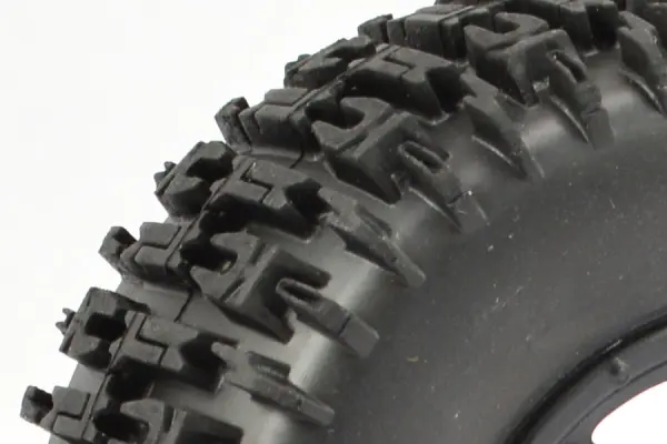 Fastrax 1:10 SC Jigsaw Tyres Mounted on 12mm Hex Slash 2WD Front Wheels (2) — image 3 of 4