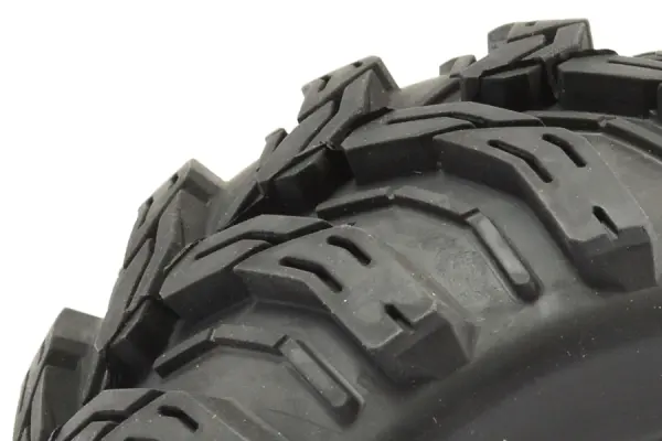 Fastrax Arrow 1:8 MT Tyres Mounted on Spoked Chrome Half Inch Offset Wheels (2) — image 4 of 4