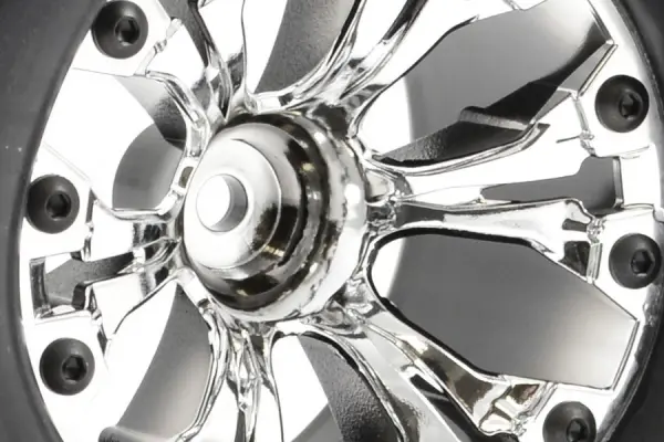 Fastrax 1:10 MT Arrow Mounted 6-Spoke Chrome Bearing (2) — image 4 of 4