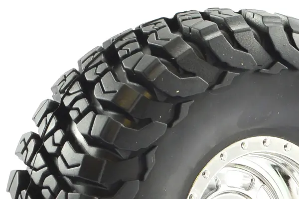 Fastrax Granite Scale 2.2 Wheels with Tyres - 140mm OD - Chrome (2) — image 3 of 4