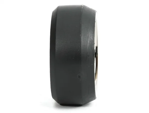 Fastrax 1:10 (4) Drift D3 Tyre With 9mm 6-Spoke Wheel - Black Chrome