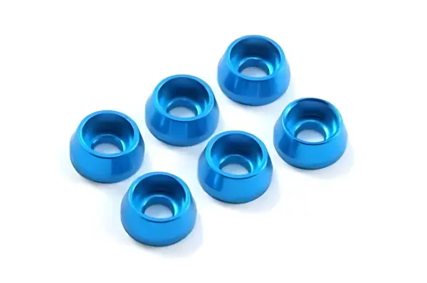 Fastrax M3 Cap Washer Blue (6) — image 1 of 2