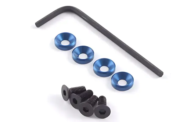 Fastrax M3 Engine Mounts W/F.H.Screws Blue — image 1 of 2