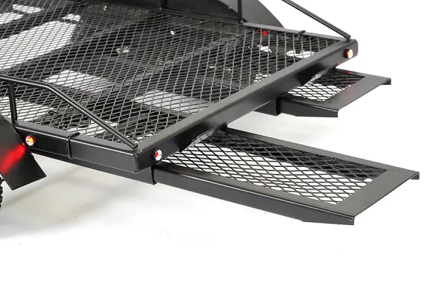 Fastrax Scale Dual Axle Truck Car Trailer With Ramps + LED Lights &mdash; image 12 of 16