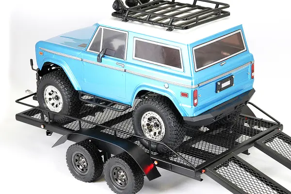 Fastrax Scale Dual Axle Truck Car Trailer With Ramps + LED Lights &mdash; image 15 of 16