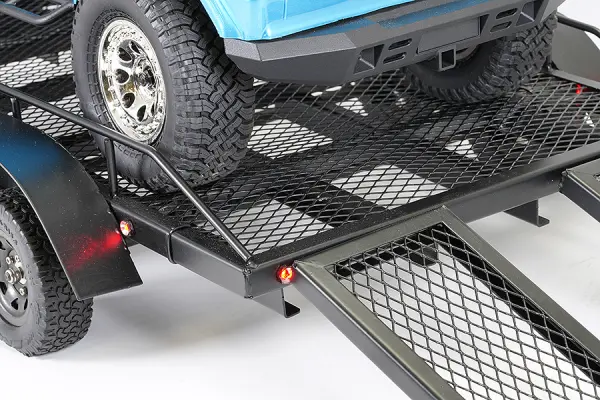 Fastrax Scale Dual Axle Truck Car Trailer With Ramps + LED Lights &mdash; image 16 of 16