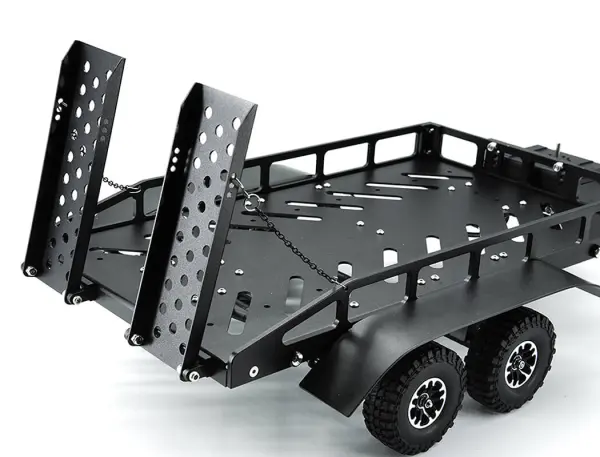 Fastrax Dual Axle Trailer With Ramps + LEDs - Medium 1:12 - 1:18 Scale — image 3 of 11