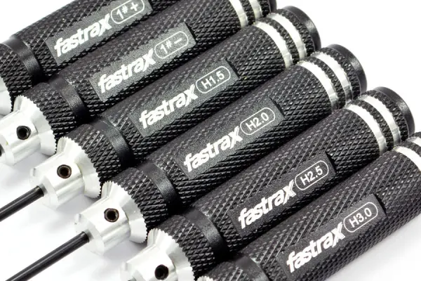 Fastrax Team Tools - Metric Set - 1.5, 2.0, 2.5, 3.0mm + Phillips & Slotted Screwdrivers — image 4 of 5
