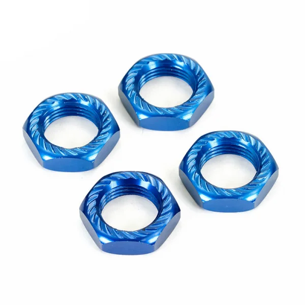 1:8 Buggy Wheel Nuts - 1.0 Pitch - Blue (4)