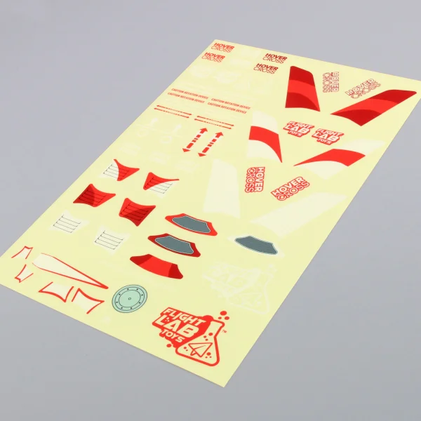 Flight Lab Toys HoverCross Decal Sheet (Red)