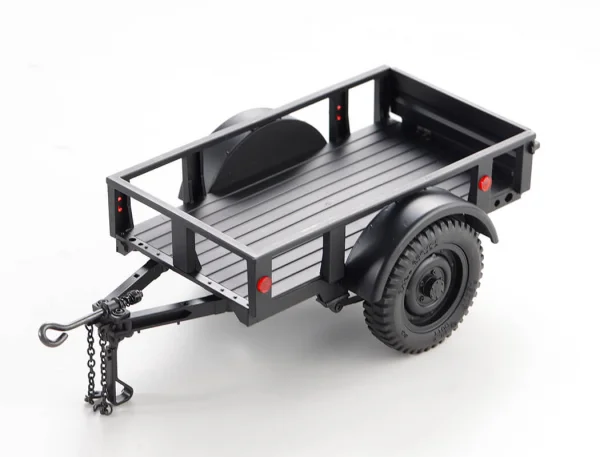 FMS 1:18 / 1:12 Utility Trailer C - Black