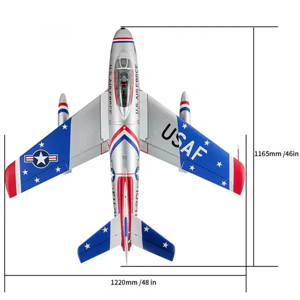 FMS F-86 80mm EDF The Huff - PNP Silver — image 18 of 28