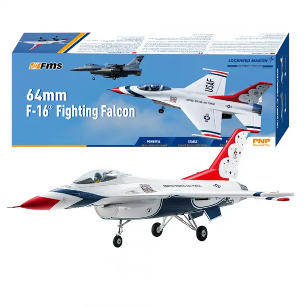 FMS F-16 Blue Thunder 64mm EDF - PNP — image 28 of 34