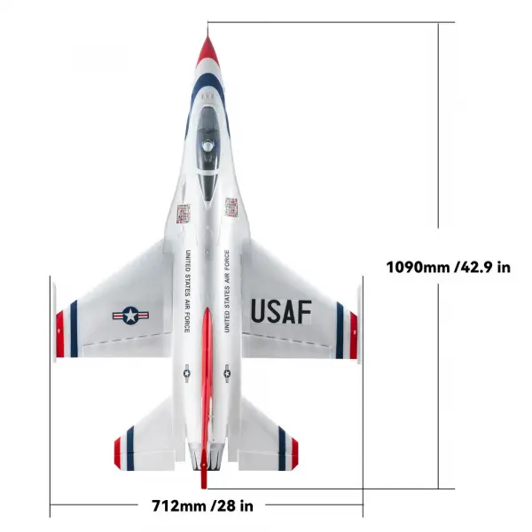 FMS F-16 Blue Thunder 64mm EDF - PNP — image 22 of 34