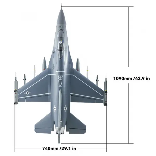 FMS F-16 Grey 64mm EDF - PNP &mdash; image 21 of 32