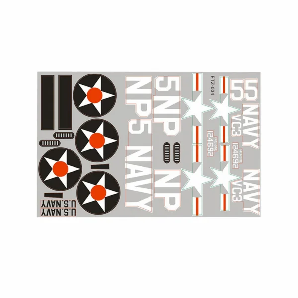 FMS 800mm T28 Trojan V2 Decal Sheet — image 2 of 2