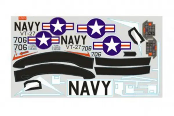 FMS Decal Sheet (for 1400mm T28 V4) (Red) — image 2 of 2