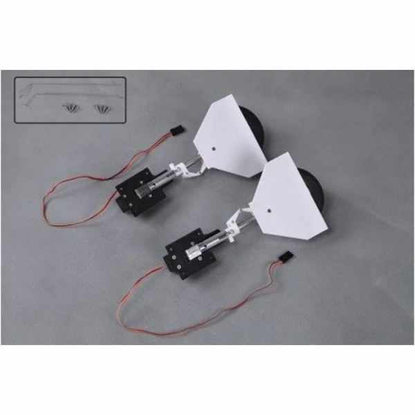 FMS Main Landing Gear System (for 1400mm T28 V4) (Red)