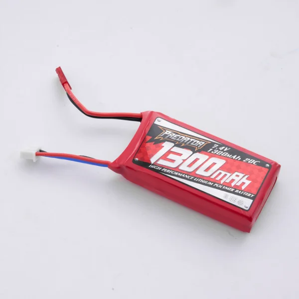 FMS 7.4V 1300Mah 20C Jst Plug (for 1100mm J3/ Sky Trainer 182/ 1280mm easy trainer/ 900mm Red Dragonfly/ 800mm warbirds/ Moa)