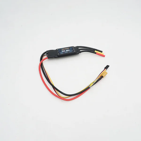 FMS 80A ESC With 420mm Input Cable 4.0mm Motor Connector (for 1500mm P-51D/ 70mm F-16 V2)