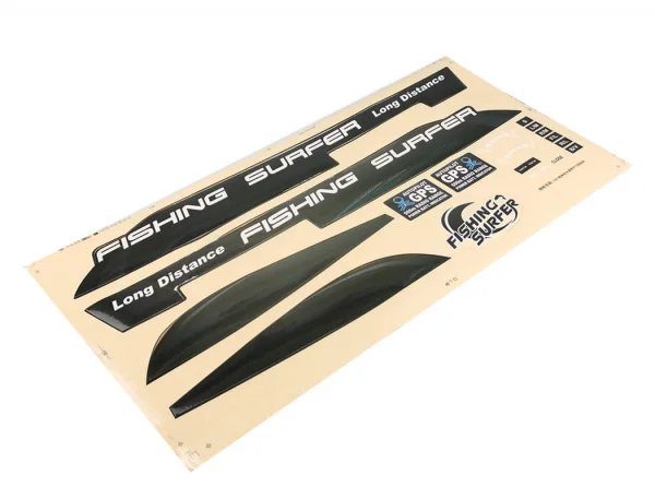 Fishing People Fishing Surfer Decal Sticker Set