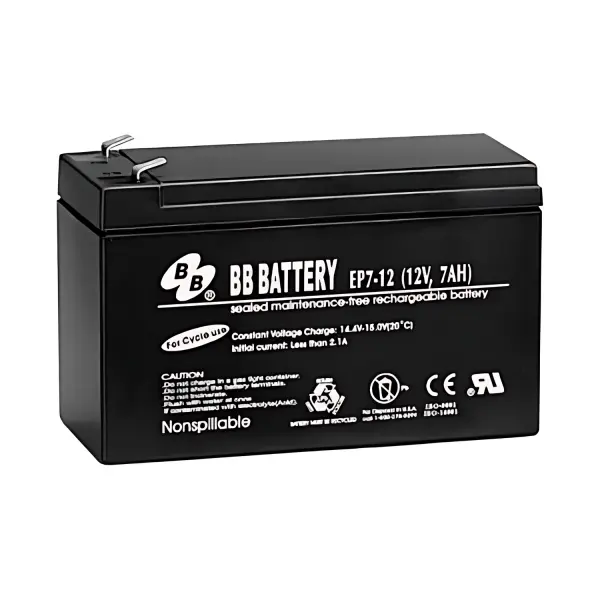 12 Volt 7Ah Sealed Lead Acid (SLA) Gel Battery — image 1 of 4