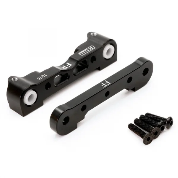 Fastrax Aluminium Front Lower Suspension Mounts - Arrma Kraton / Outkast / Senton / Typhon - Black