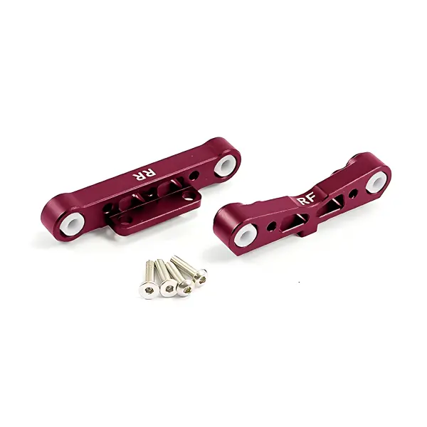 Fastrax Aluminium Rear Lower Suspension Mounts - Arrma Kraton / Outkast / Senton / Typhon - Red