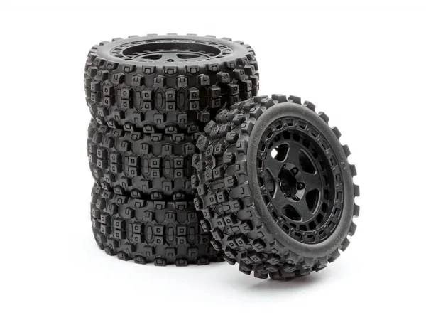 Fastrax Arrma Grom Wheel/Tyre 1:18 Set (4Pc)