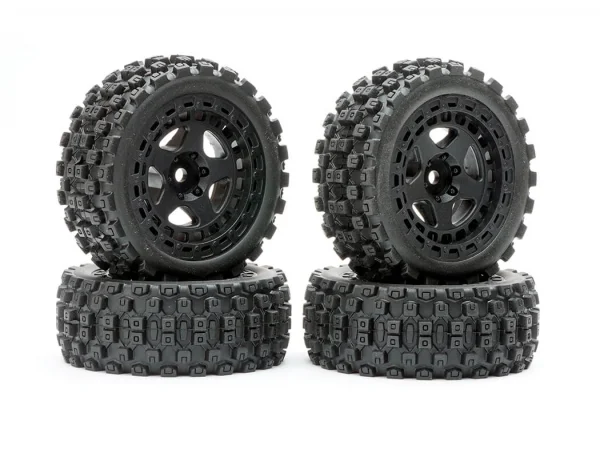Fastrax Arrma Grom Wheel/Tyre 1:18 Set (4Pc)