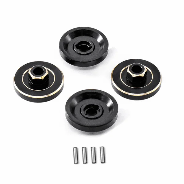 Fastrax FCX24 Black Brass Wheel Counterweights (4Pc) — image 1 of 3