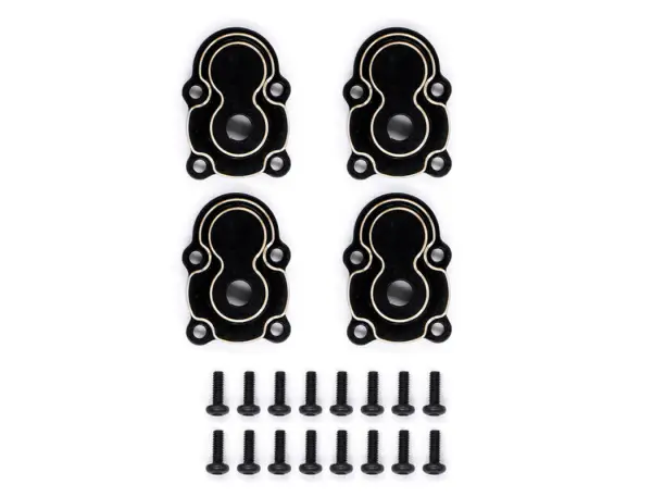 Fastrax FCX24 Black Brass Axle Housing Covers (4Pc) — image 3 of 4