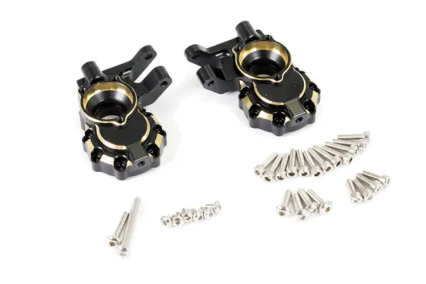Fastrax TRX-4 Brass BK Front Steering Knuckles (2) — image 1 of 2