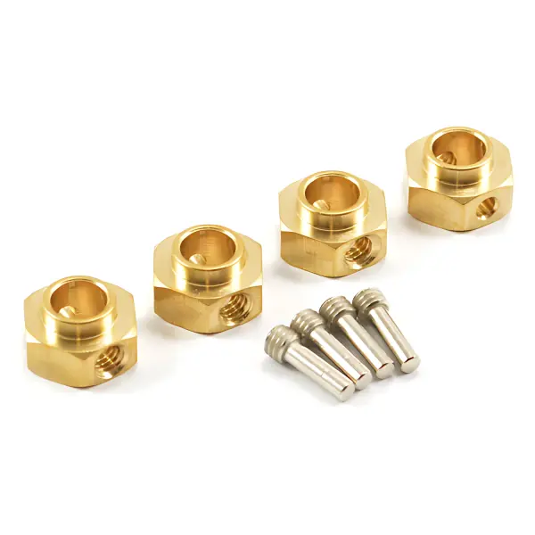 Fastrax TRX-4 Brass Hex Wheel Hub (4) — image 1 of 2