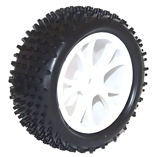 FTX Vantage Front Buggy Tyres Mounted on White Wheels - 1 Pair — image 1 of 4