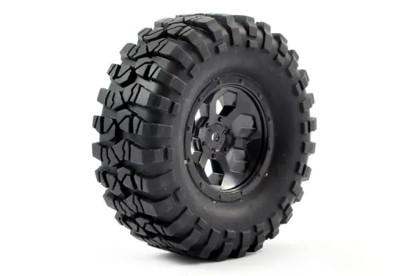 FTX Outback Pre-Mounted 6Hex/T Yre (2) - Black — image 6 of 6