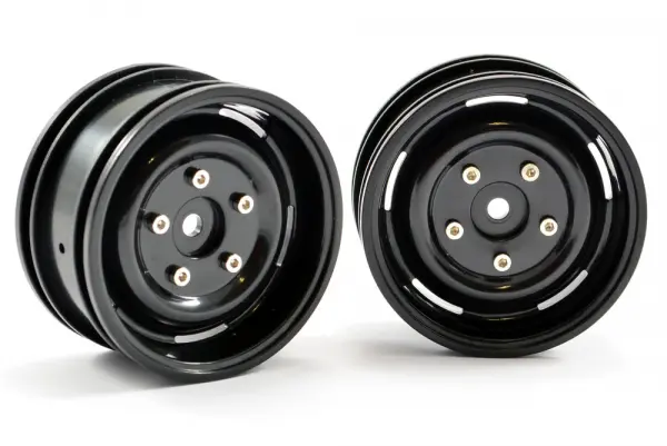 FTX Outback Steel Look Lug Wheel (2 ) - Black &mdash; image 2 of 2