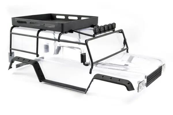FTX Kanyon Clear Body W/Roll Cage - Spotlights + Tray — image 2 of 3