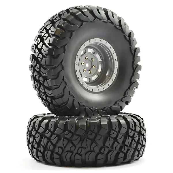 FTX Mauler 2.2 All Terrain Tyres Pre-Glued On Grey Wheels — image 1 of 4