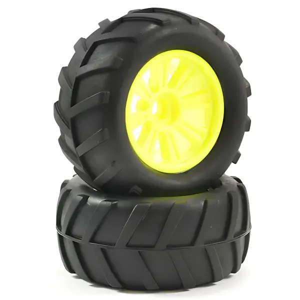 FTX Comet Monster Front Mounted Tyre + Wheel Yellow — image 1 of 3