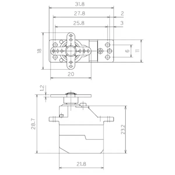 Futaba S3157 Micro Digital Servo - 1.7kg - 0.09s