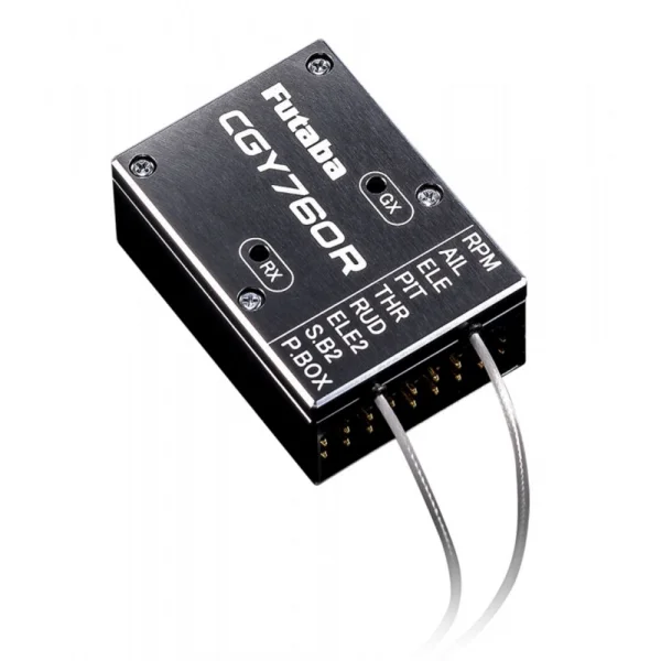 Futaba CGY760R-GPB1 3-Axis Helicopter Gyro, T-FHSS/FASSTest Rx and Governor with Programmer