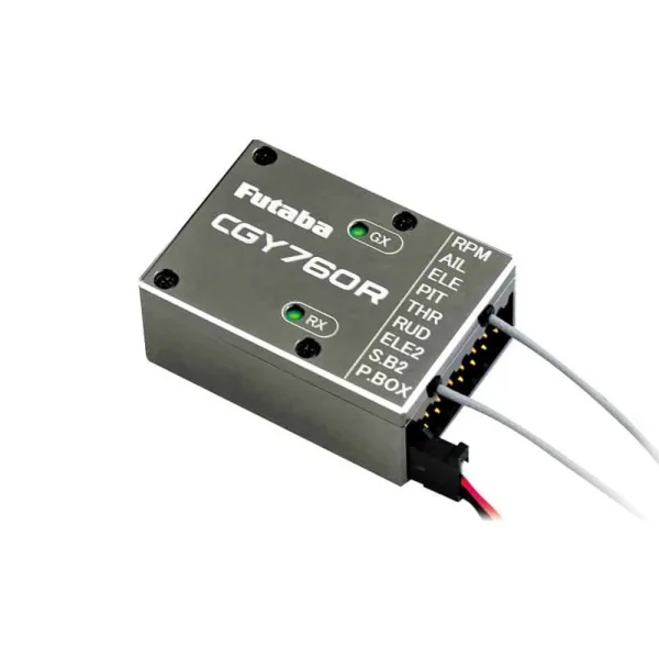 Futaba CGY760R 3-Axis Helicopter Gyro, T-FHSS/FASSTest Rx and Governor