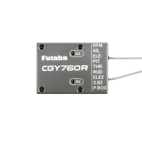 Futaba CGY760R 3-Axis Helicopter Gyro, T-FHSS/FASSTest Rx and Governor