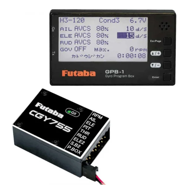 Futaba CGY755-GPB1 3-Axis 3D/F3C Helicopter Gyro and Governor With Programmer