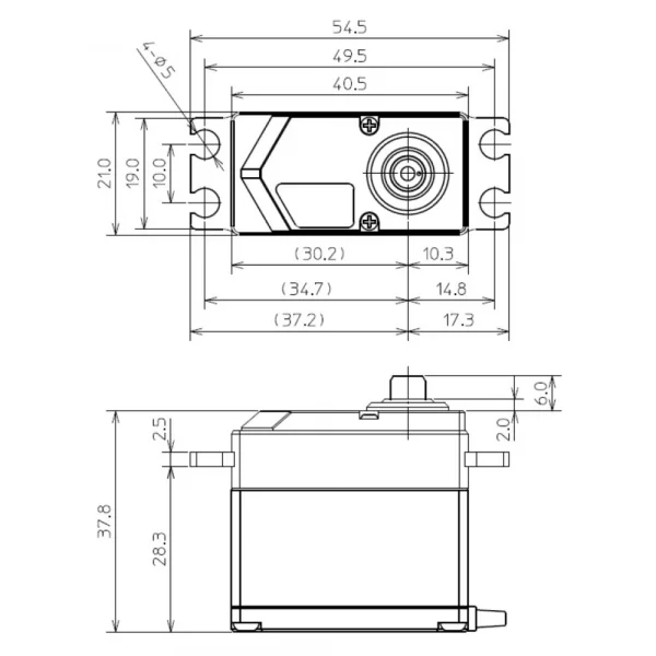 Futaba HPS-CB701 Standard Brushless Servo MG PWM/S.Bus2 - 49kg - 0.075s