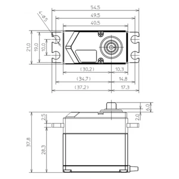 Futaba HPS-CB701 Standard Brushless Servo MG PWM/S.Bus2 - 49kg - 0.075s