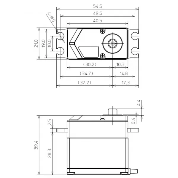 Futaba HPS-AA702 Standard Brushless Servo PWM/S.Bus2 49.0kg/0.075s 4.8V - 8.4V
