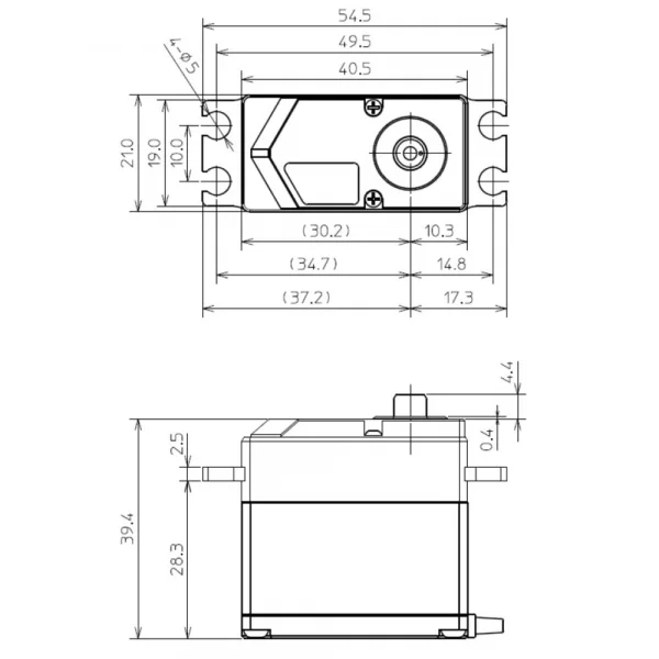 Futaba HPS-A703 Standard Brushless Servo PWM/S.Bus2 - 74.0kg - 0.12s