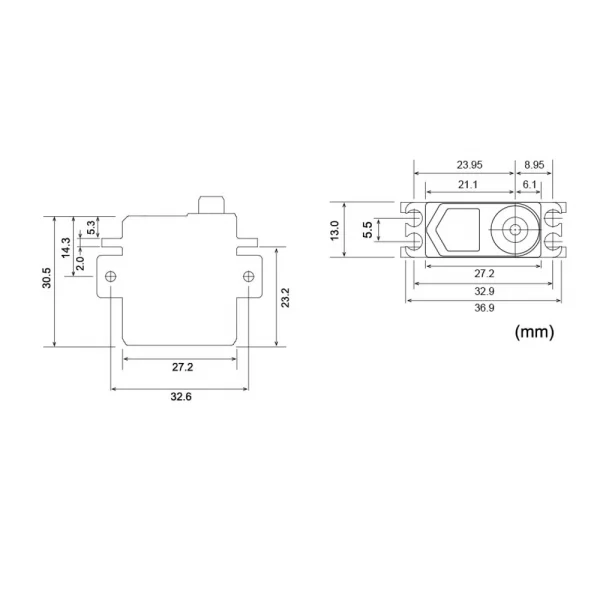 Futaba BLS-CM600 Mini Brushless Servo PWM/S.Bus2 - 6.5kg 0.08s